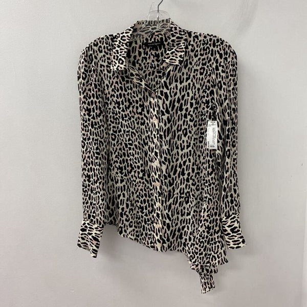 NANETTE LEPORE WOMEN'S BLOUSE/SHIRT leopard print XS