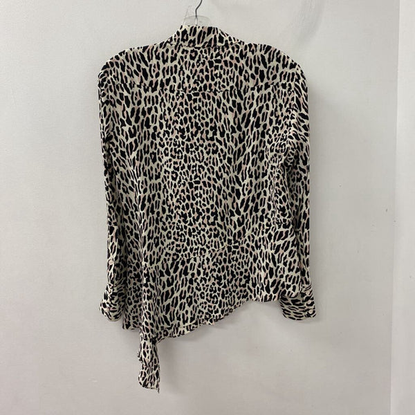 NANETTE LEPORE WOMEN'S BLOUSE/SHIRT leopard print XS