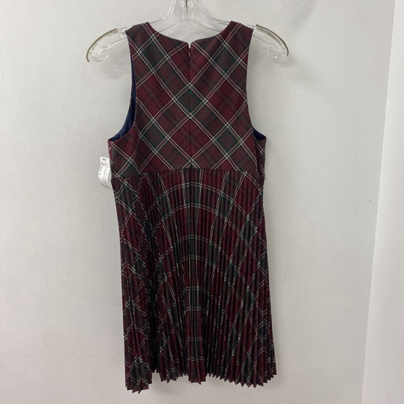 SUNDAY BEST WOMEN'S DRESS burgundy green S