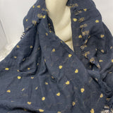 WOMEN'S SCARF/SHAWL black gold