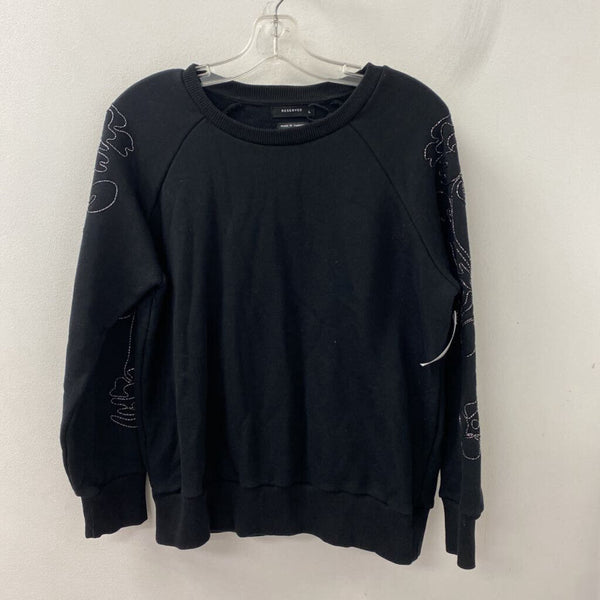 RESERVED WOMEN'S SWEATER black silver L