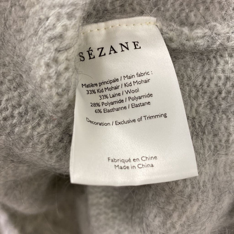 sezane WOMEN'S PLUS TOP grey XXXL