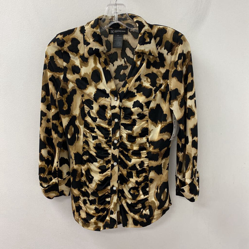 INC WOMEN'S BLOUSE/SHIRT animal print SP