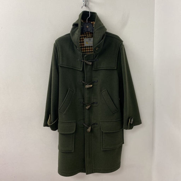 aquascutum WOMEN'S COAT olive green L