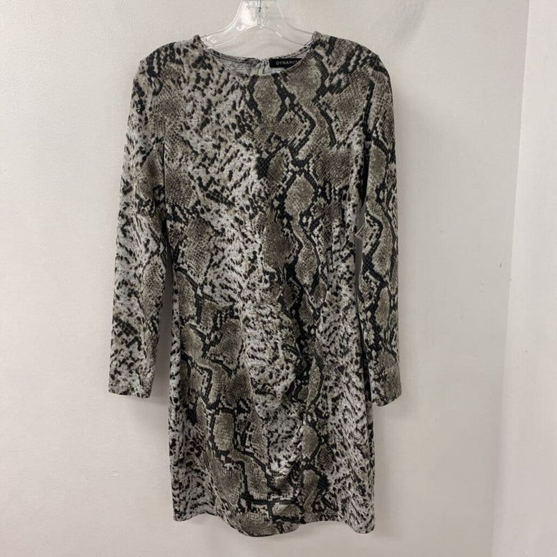 DYNAMITE WOMEN'S DRESS snake print L