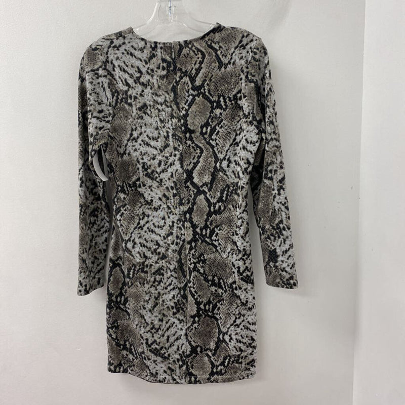 DYNAMITE WOMEN'S DRESS snake print L