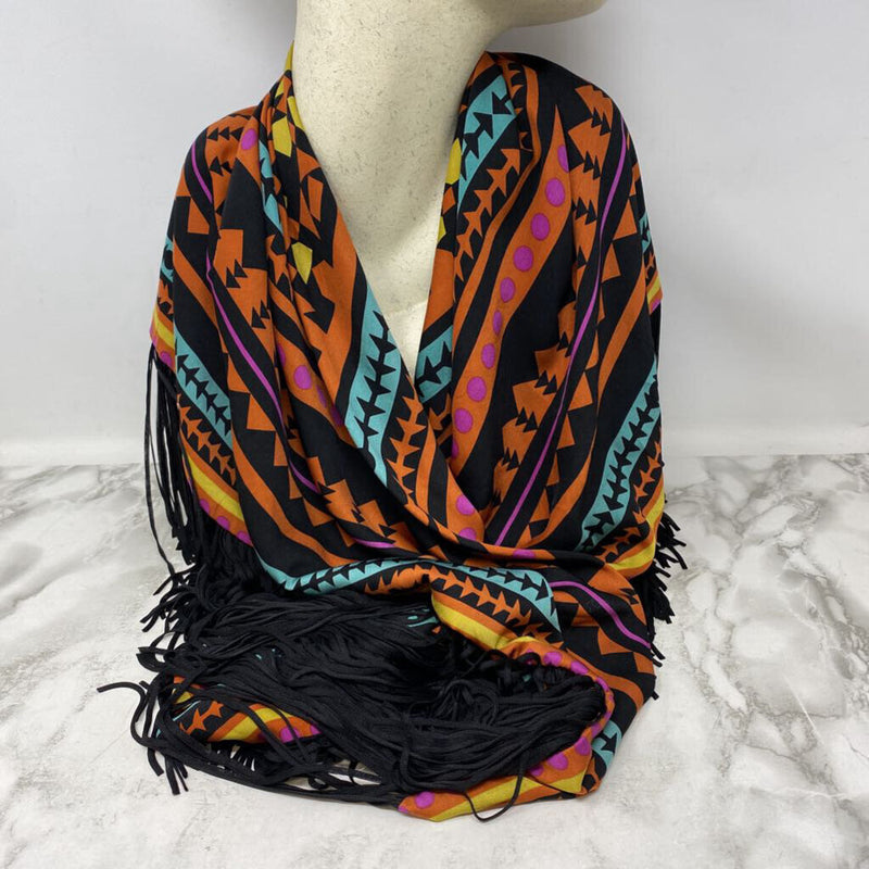 SAM EDELMAN WOMEN'S SCARF/SHAWL orange black multi