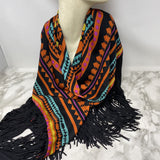 SAM EDELMAN WOMEN'S SCARF/SHAWL orange black multi