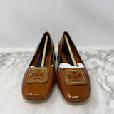 TORY BURCH WOMEN'S FLATS orange tan 8.5