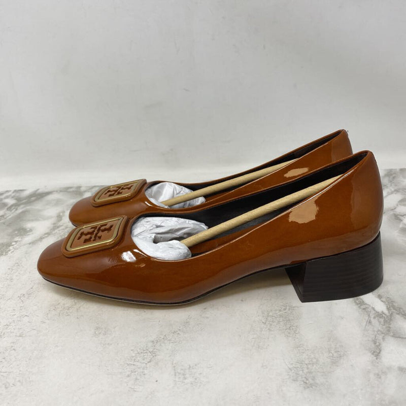 TORY BURCH WOMEN'S FLATS orange tan 8.5