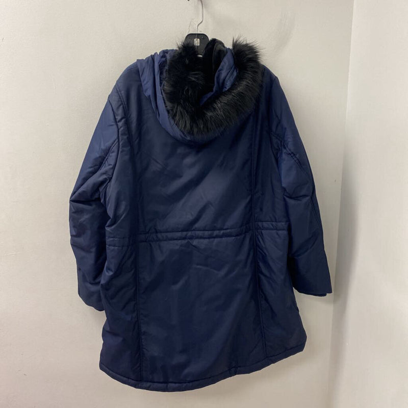 PENNINGTONS WOMEN'S PLUS OUTERWEAR navy 4X