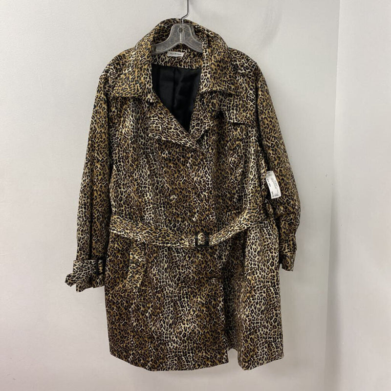 JOAN RIVERS WOMEN'S PLUS OUTERWEAR leopard print plus