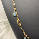 Banana Republic WOMEN'S NECKLACE gold blue