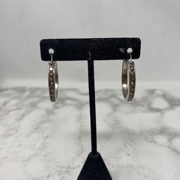 925 WOMEN'S EARRINGS silver brown