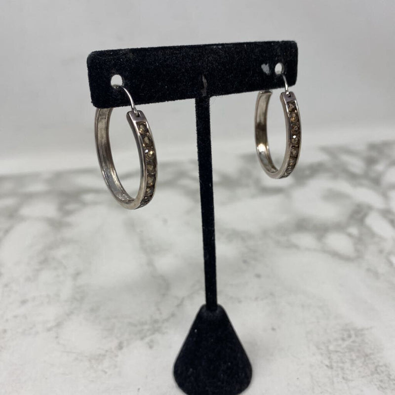 925 WOMEN'S EARRINGS silver brown