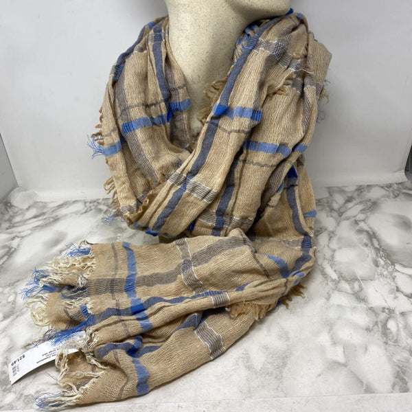 WOMEN'S SCARF/SHAWL beige blue