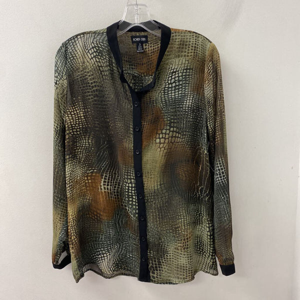 RONEN CHEN WOMEN'S BLOUSE/SHIRT reptile print 10