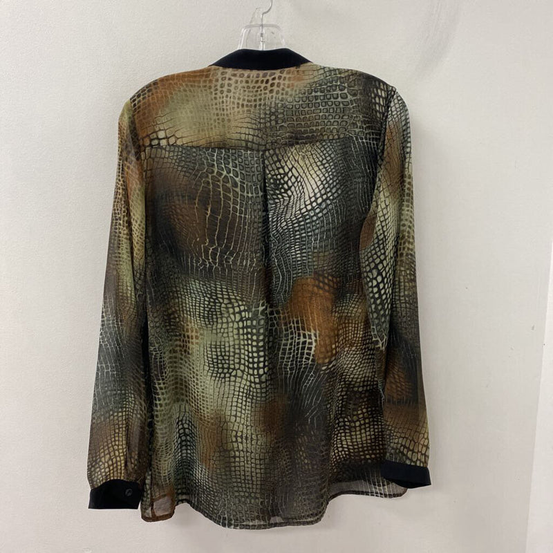 RONEN CHEN WOMEN'S BLOUSE/SHIRT reptile print 10