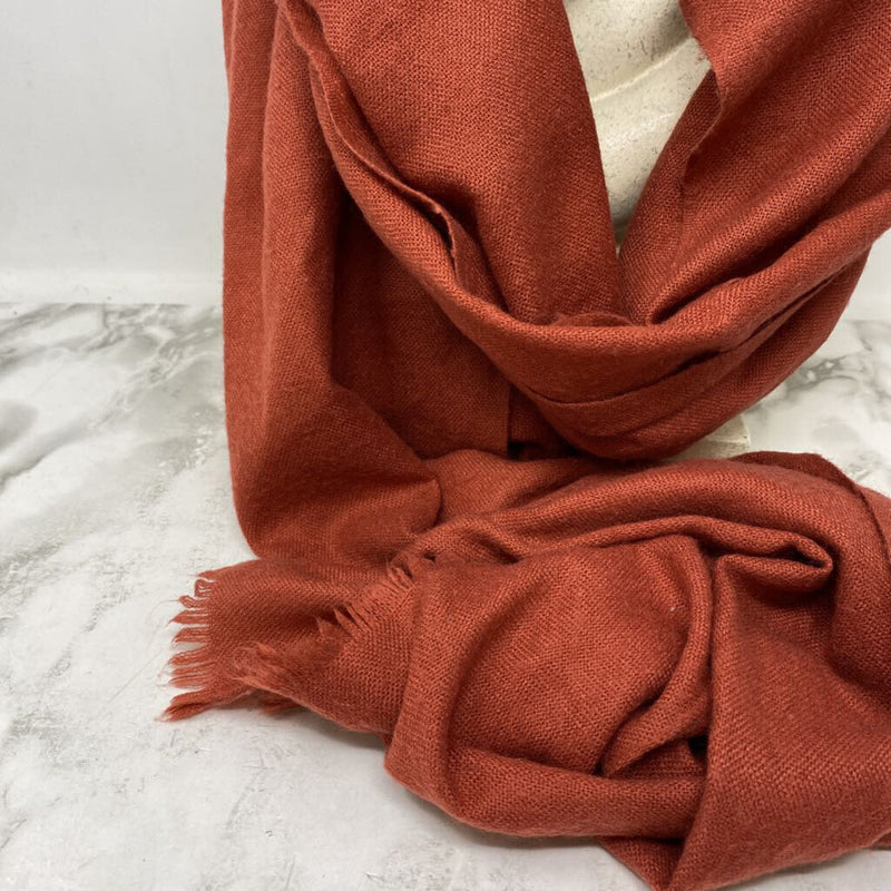 monoprix Femme WOMEN'S SCARF/SHAWL rust orange