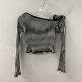 WOMEN'S TOP black white mix XS/S