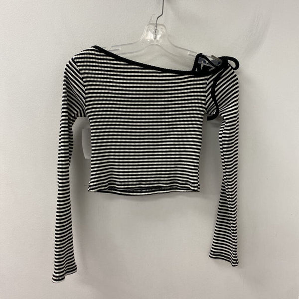 WOMEN'S TOP black white mix XS/S