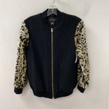 Club Monaco WOMEN'S BOMBER JACKET animal print XS