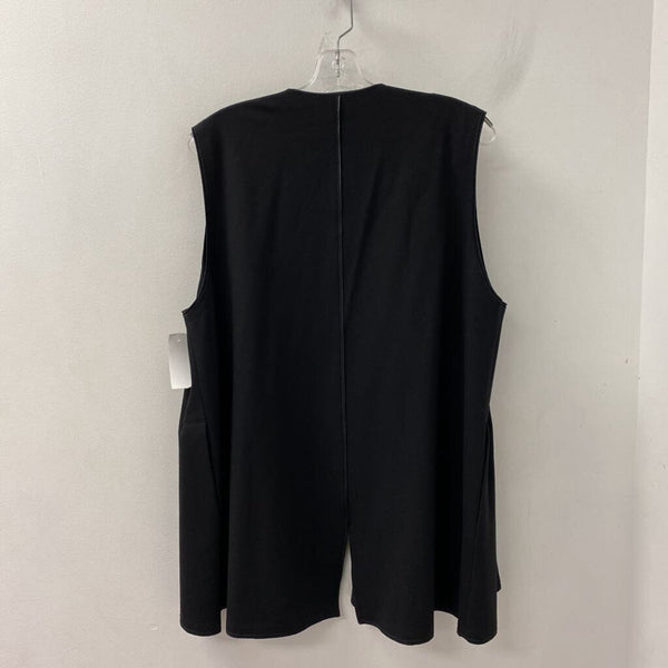 LAFAYETTE 148 WOMEN'S PLUS TOP black 1X