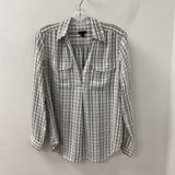 ANN TAYLOR WOMEN'S BLOUSE/SHIRT white black mix S