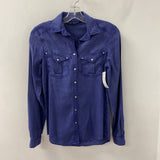 ZARA WOMEN'S BLOUSE/SHIRT blue XS