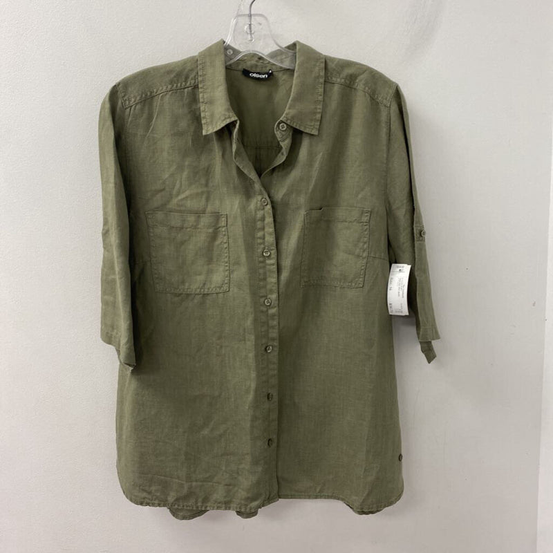 OLSEN WOMEN'S BLOUSE/SHIRT olive green 14