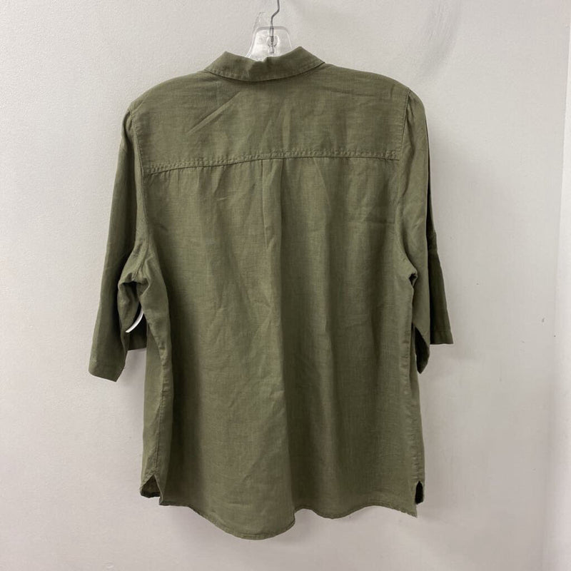 OLSEN WOMEN'S BLOUSE/SHIRT olive green 14