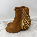 SAM EDELMAN WOMEN'S BOOTS camel 6.5