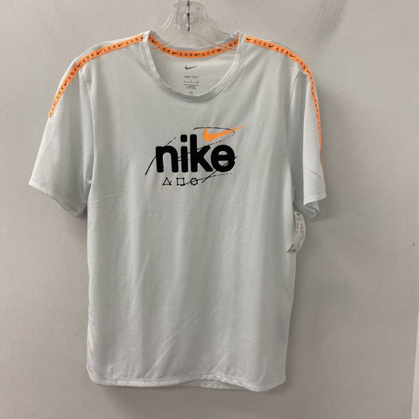 NIKE WOMEN'S ACTIVE TOP white orange mix S