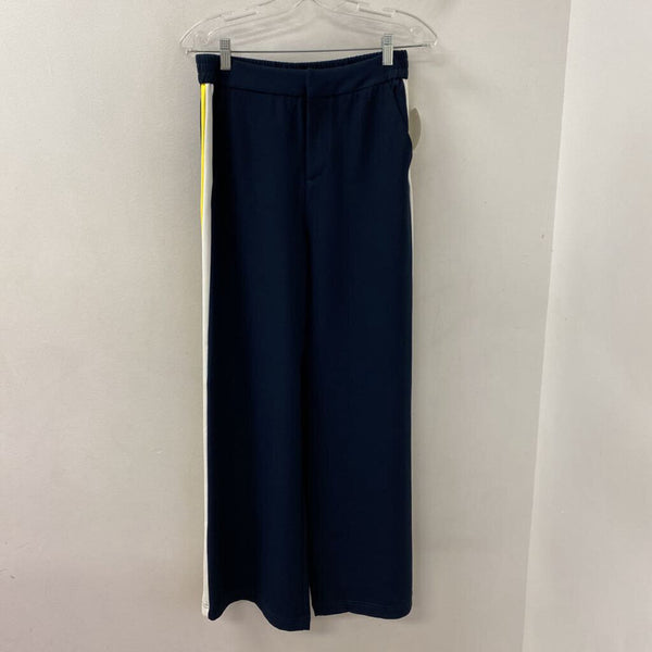 JOE FRESH WOMEN'S PANTS navy yellow white mix 6