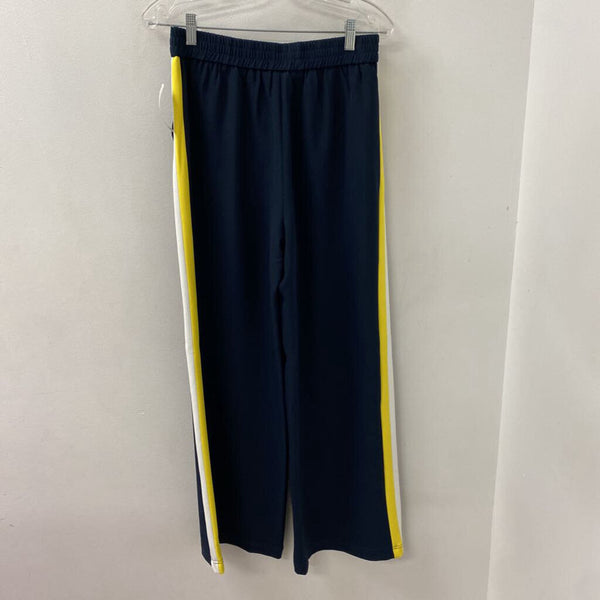 JOE FRESH WOMEN'S PANTS navy yellow white mix 6