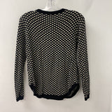 WOMEN'S SWEATER black cream mix M