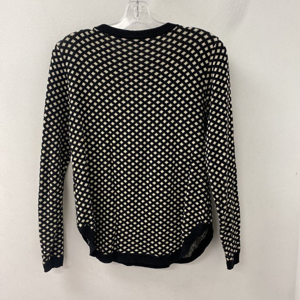 WOMEN'S SWEATER black cream mix M