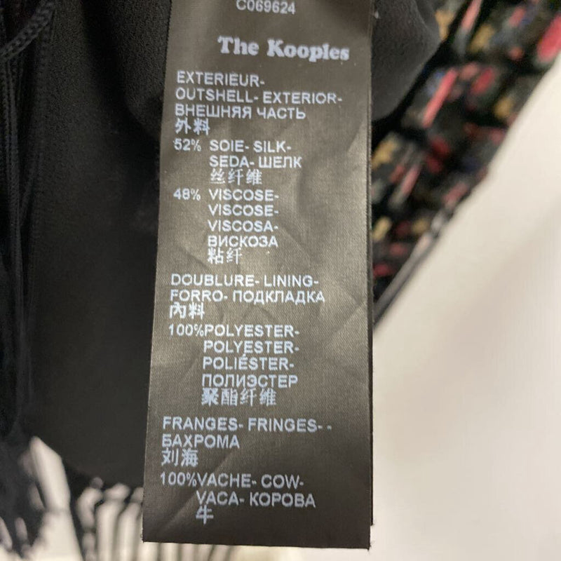 The Kooples WOMEN'S KIMONO/DUSTER black pink mix XS