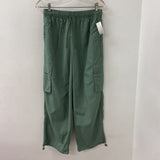 JOE FRESH WOMEN'S PANTS dark sage green S