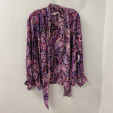 JOAN RIVERS WOMEN'S BLOUSE/SHIRT pink purple black mix 3X