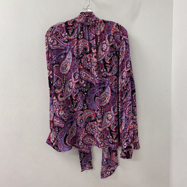 JOAN RIVERS WOMEN'S BLOUSE/SHIRT pink purple black mix 3X