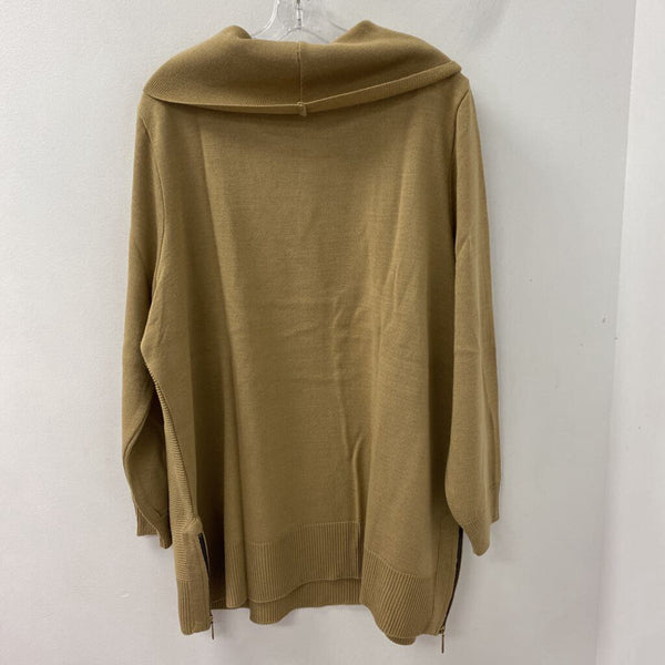 NINA LEONARD WOMEN'S SWEATER tan 3X