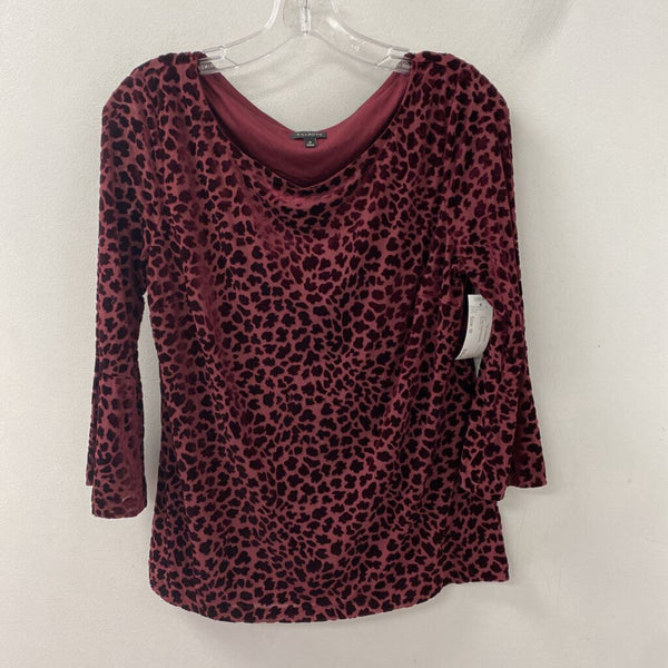 TALBOTS WOMEN'S TOP burgundy M