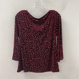 TALBOTS WOMEN'S TOP burgundy M