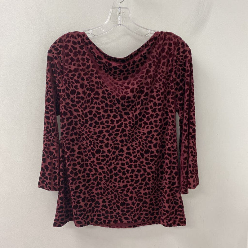 TALBOTS WOMEN'S TOP burgundy M