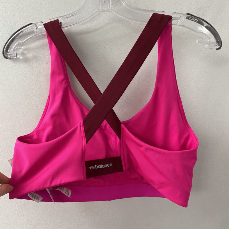 NEW BALANCE WOMEN'S ACTIVE BRA pink burgundy L