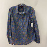 J CREW WOMEN'S BLOUSE/SHIRT blue red green 12