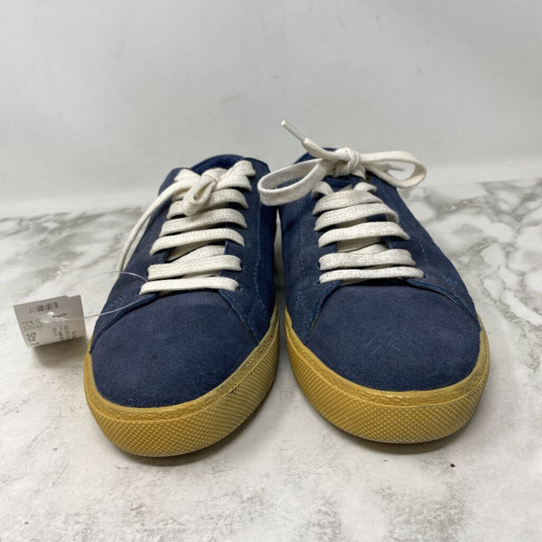 SAINT LAURENT PARIS WOMEN'S SNEAKERS navy beige 39