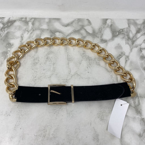 ZARA WOMEN'S BELT gold black 80