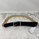 ZARA WOMEN'S BELT gold black 80